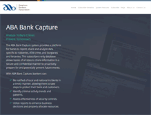 Tablet Screenshot of ababankcaptureportal.com